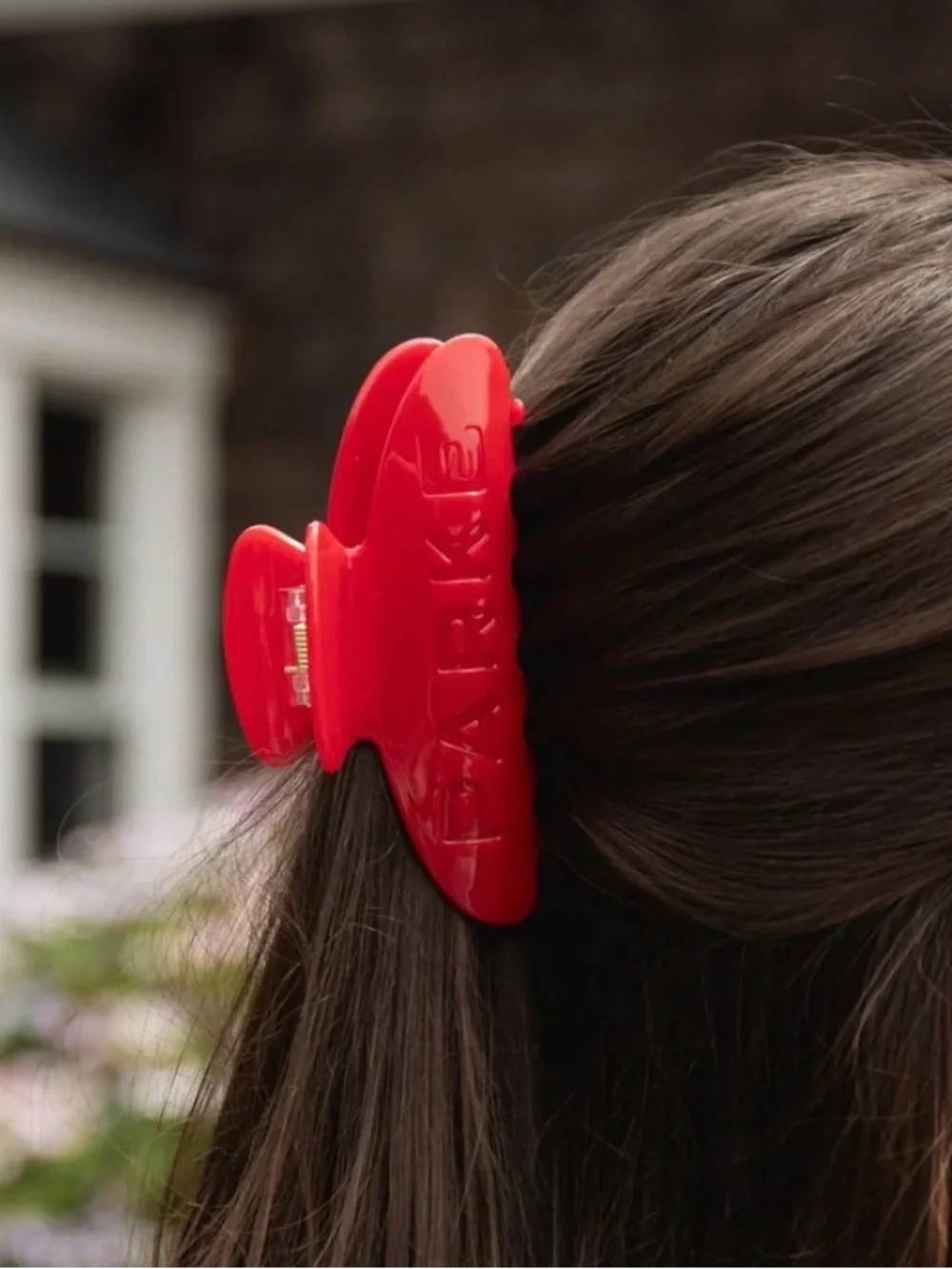 Parke Claw Clip in Ruby